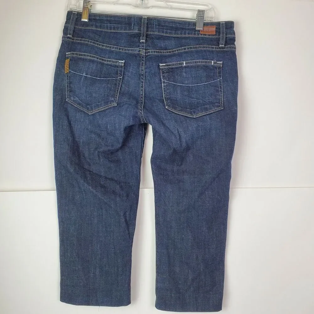 Paige Jimmy Jimmy Skinny‎ Crop Jeans Dark Wash Womens Size 27